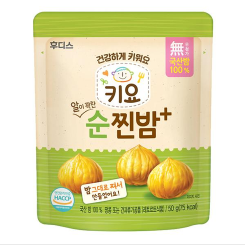 일동후디스 아이얌 알이 꽉찬 순찐밤, 7개, 밤, 50g