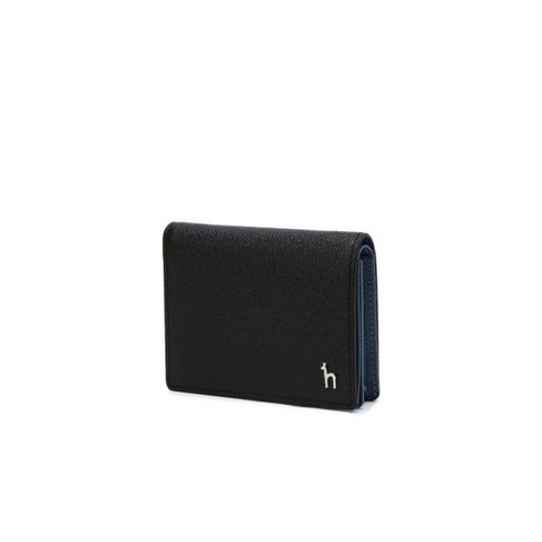 헤지스 명함 지갑 소가죽 남성 악세서리 populet 블랙 단색 WUHO3E938BK