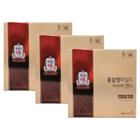 정관장 홍삼정마일드 센스 10ml x 30개입 x 3박스, 300ml