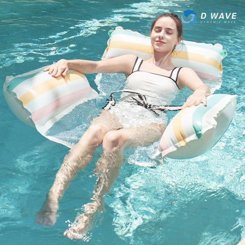 디웨이브 워터플레이 트리플 해먹튜브 DW013, 실버, 1개