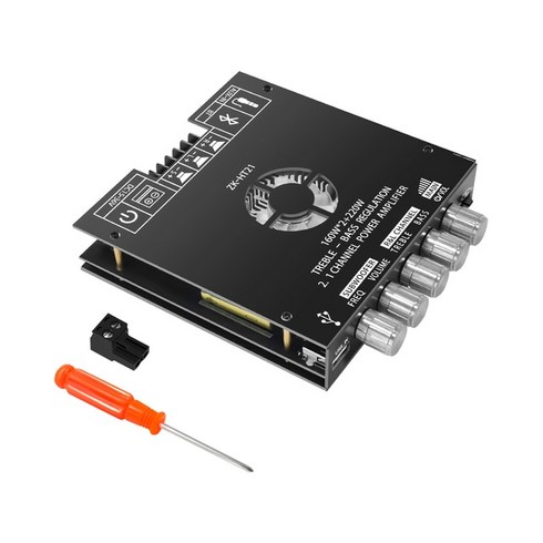 zwos50 - HIFIDIY-S100L 블루투스 5.0 2.1 채널 파워 오디오 스테레오 서브우퍼 앰프 보드 50W x 2 100W 고음 베이스 노트 튜닝, ZK-HT21, 06 ZK-HT21