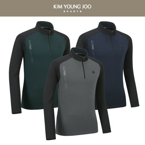 2023년 가성비 최고 골프웨어아울렛 - [가을겨울용] 김영주스포츠 남성 후리스 반집 풀오버 티셔츠 MT151
