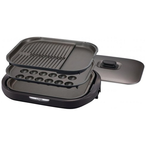 2023년 가성비 최고 타이거전기보온병pil-a300 - 타이거 보온병 (TIGER) 핫 플레이트 3장 세트 평면 타코야키 뚜껑 포함 브라운 CRC-A300-T, 상품명참조, 상품명참조