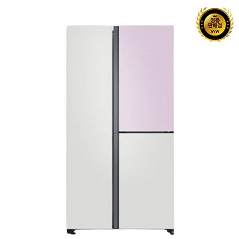 rs84b5041w4 - 삼성전자 양문형 냉장고 홈바 846L, 코타PCM 화이트+라벤더(메탈), RS84B5041W4