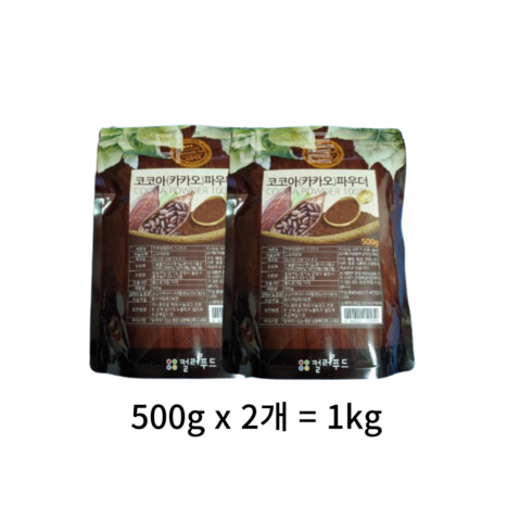 2024년 가성비 최고 COLORFOOD 코코아 파우더 - colorfood 코코아 파우더, 1kg, 1개입, 6개