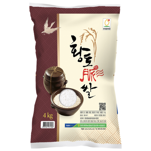 청원생명농협 황토맥쌀 백미, 상등급, 4kg, 1개