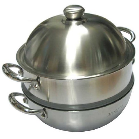 찜카 - 모리카 스텐찜솥/전골/찜기/통5중냄비/찜솥/28cm 2단 찜냄비, 28cm, 1P, 1개
