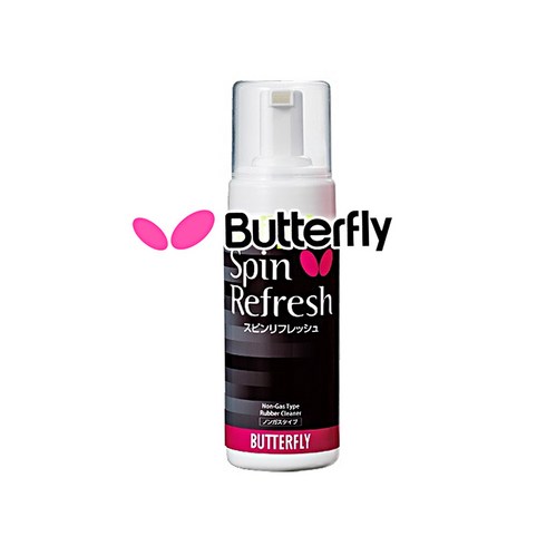 버터플라이_스핀 리프레쉬(폼타입 러버크리너) 탁구용품 탁구러버, 150ml, 1개