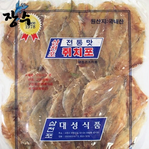 삼천포 건어포 세트 - 친환경팔도 삼천포 쥐포 300g, 1개, 1개