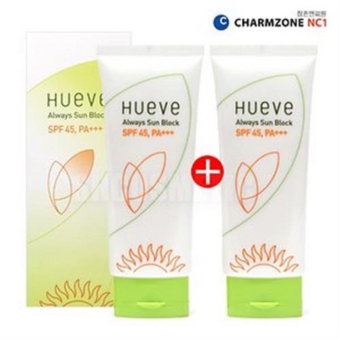 참존 엔씨원 올웨이즈 선블록 1+1, 80ml