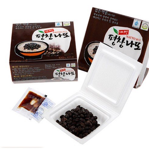 [평창나또] 국산콩쥐눈이콩 나또 50g, 20팩