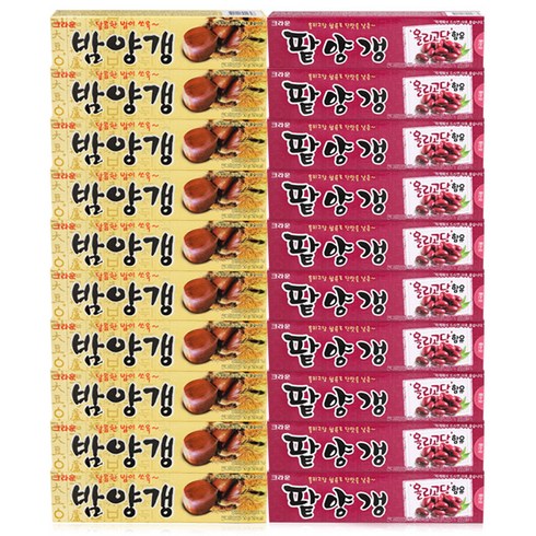 크라운 밤+팥 연양갱 50g, 20개