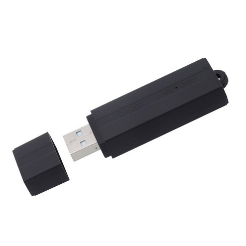 메모큐 USB형 보이스레코더 MQ-U350 8GB, 블랙