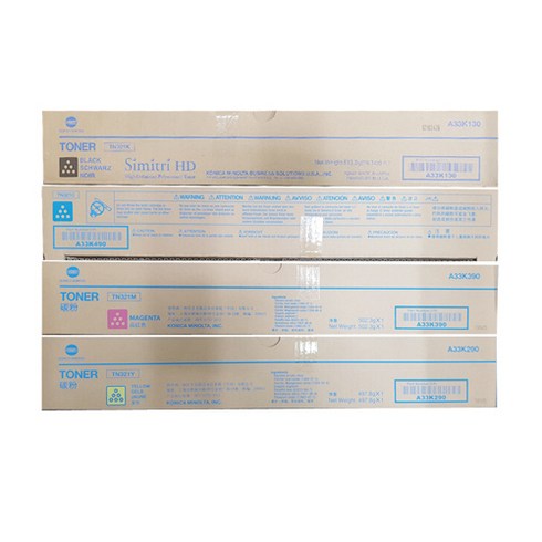 수입 토너 신도리코 코니카미놀타 D410 D411 D412 Bizhub C224 C284 C364 C028 TN321, 레드, 1개