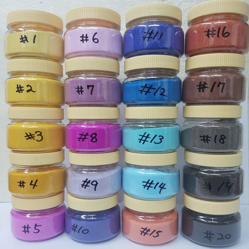 칼라석채(색모래), 20-진밤, 1통