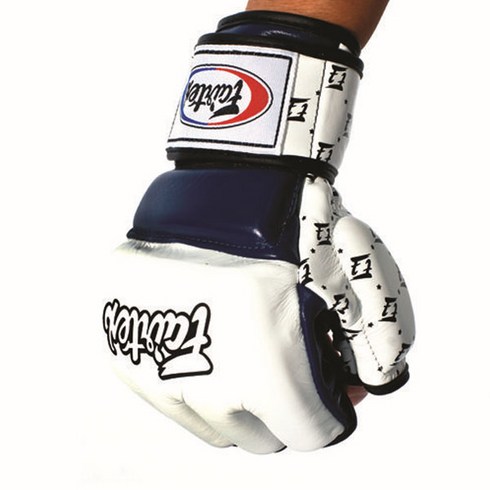 Fairtex 페어텍스 오픈핑거 MMA글러브 FGV17 White black MMA Gloves, 화이트/레드