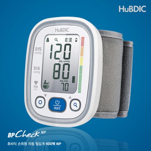 뷰노 하티브 자동전자혈압계 BP30 가정용 혈압측정기 - 휴비딕 비피첵 WP 손목형 자동 혈압계 HBP-600, 1개