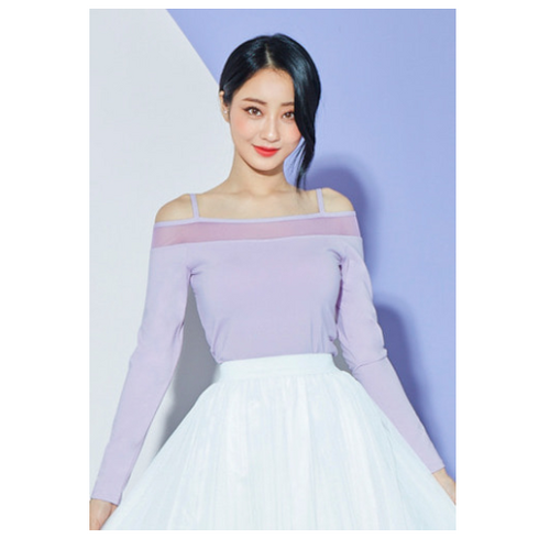 뉴코아 덕천점 [제인코트] 요가복 오프 숄더 요가 긴팔 롱 탑 QNA3401