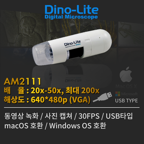 am2111 - Dino-Lite Basic AM2111 USB 타입 디지털 현미경 (PC 완벽호환) 비디오카메라