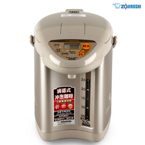 2023년 가성비 최고 조지루시 전기포트 프리볼트 - 조지루시 전동포트(220V용) CD-JUH30K, CD-JUH30K 샴페인골드(CT)