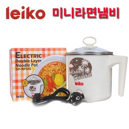 2023년 가성비 최고 leiko라면 - (영광기프트)레이코 레이코 전기 이중미니라면포트(1L) 정려원 미니라면포트, SH_NP550