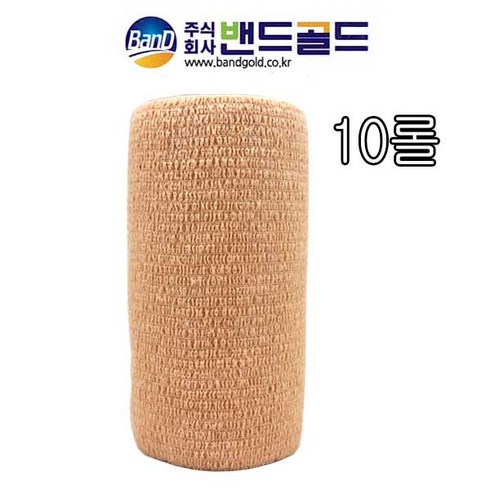 2023년 가성비 최고 코바4 - 밴드골드 자가 점착 붕대 코바 4인치 압박붕대 탄력붕대, 10롤