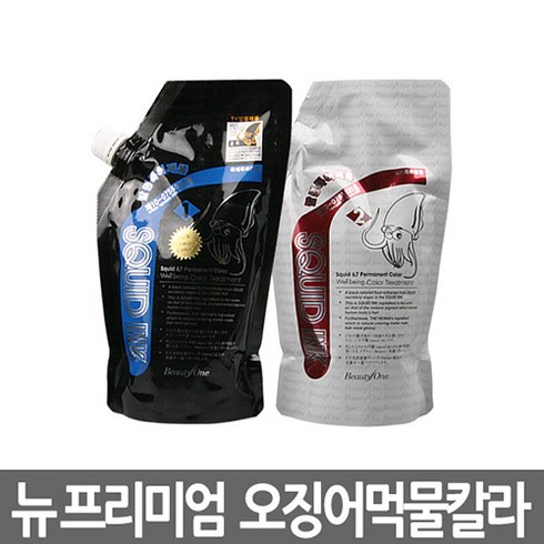 뷰티원 오징어먹물 웰빙 칼라크림 염색약500g 새치염색약 저자극 선명한컬러, 딥블랙, 1개