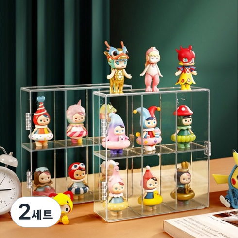레디박스 도어형 아크릴 피규어 레고 보관 전시대, 2세트