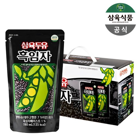 삼육 흑임자두유 파우치(190ML*15입)X2(총30입), 190ml, 30개