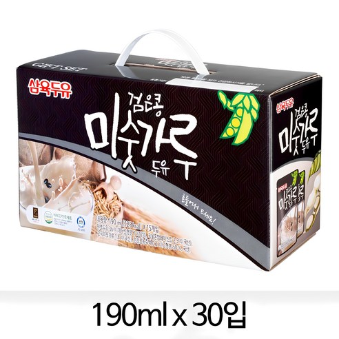 삼육두유 검은콩 미숫가루 두유 190ml, 60개