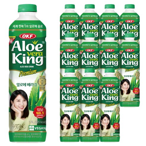 오케이에프 알로에 베라킹 음료, 1.5L, 12개