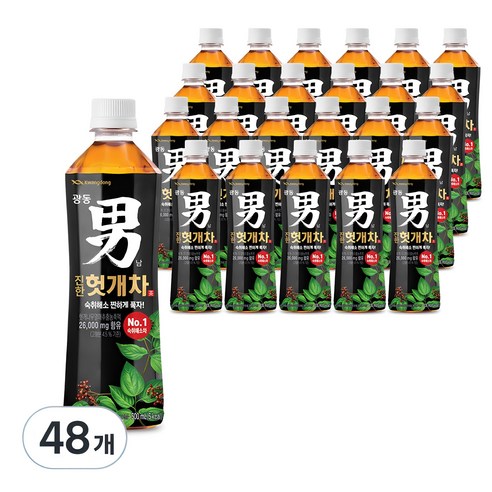 광동 진한 헛개차, 500ml, 48개