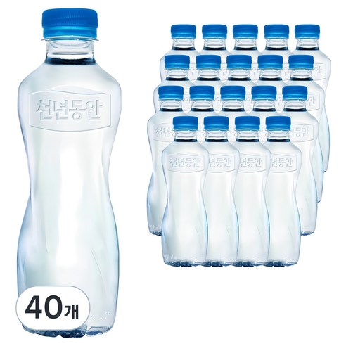 천년동안 무라벨, 350ml, 40개