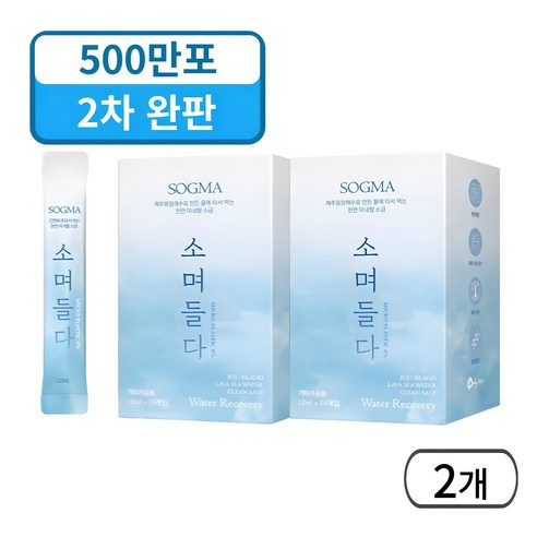 소그마 소며들다 물에 타먹는 휴대용 소금 세트, 12ml, 2박스