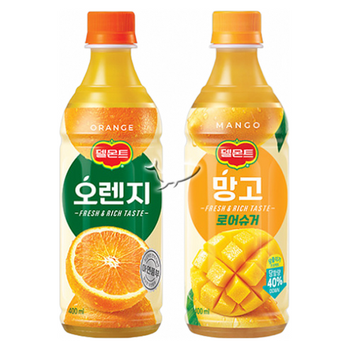 델몬트 400ml 2종 오렌지 10개+망고 10개 총20개, 20개