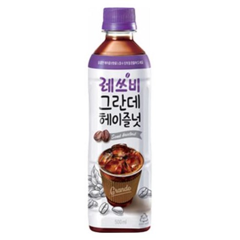 레쓰비 그란데 헤이즐넛 커피음료, 500ml, 12개