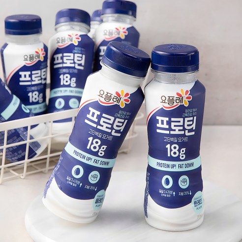 요플레 프로틴 요거트 플레인, 210ml, 24개