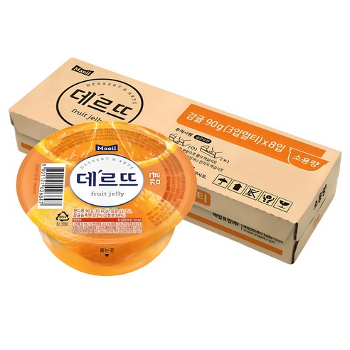 데르뜨 젤리 감귤, 90g, 72개