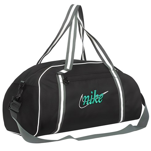 나이키 GYM CLUB TRAINING BAG 더플백 헬스 가방 운동용 가방, DH6863-013, 1, black+green