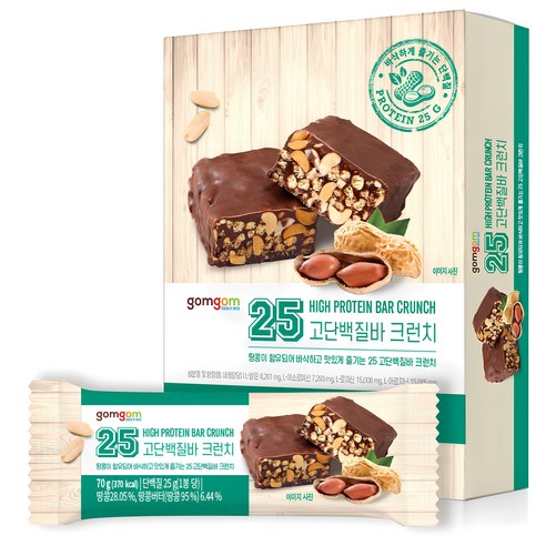 곰곰 25 고단백질바 크런치, 70g, 32개