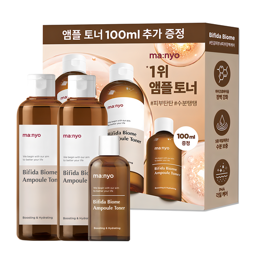 마녀공장 비피다 바이옴 앰플 토너 210ml x 2p + 100ml 세트, 1세트