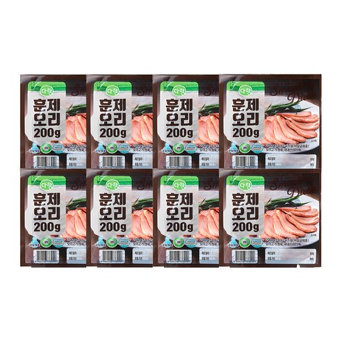 eTV [HACCP/다향오리] 훈제슬라이스 200g*8팩+소스 8봉, 200g, 8개