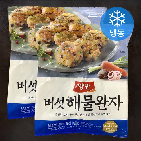 양반 해물완자 (냉동) 425g, 2팩 냉동식품