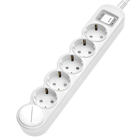 에코파워탭 LED 일반 메인 과부하차단 멀티탭 6구 EPM-L306SA + 안전커버 세트, 1.5m, 1세트 
생활전기용품