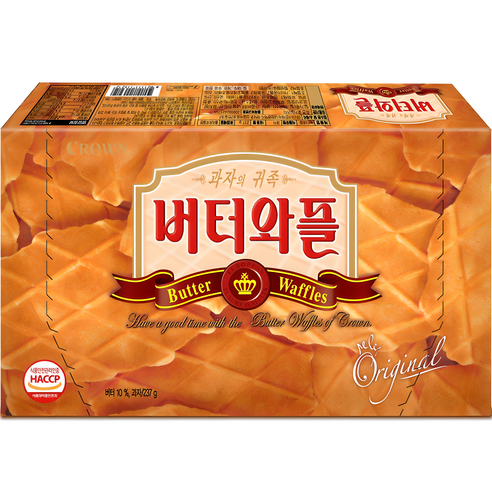 크라운 버터와플, 316g, 2개