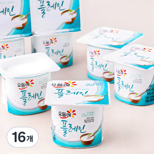 요플레 플레인 멀티, 85g, 16개