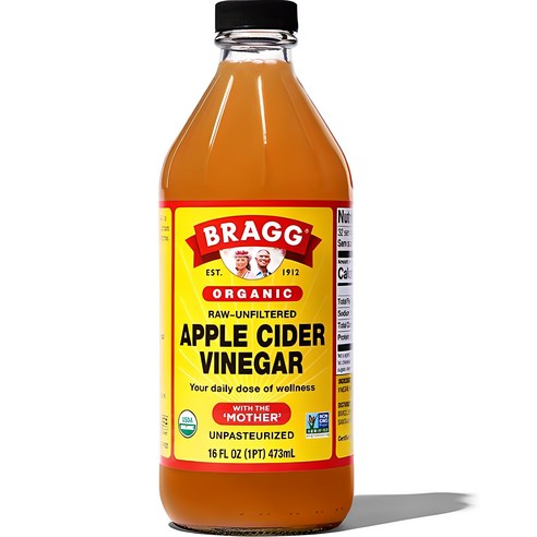 브래그 유기농 사과 식초, 473ml, 1개