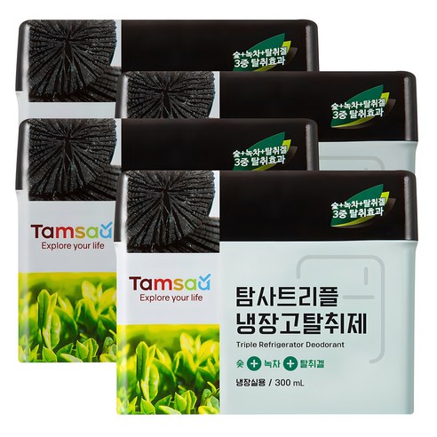 탐사 트리플 냉장고 탈취제 대용량, 300ml, 4개