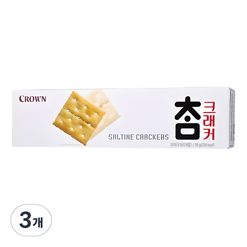 크라운 참 크래커, 280g, 3개