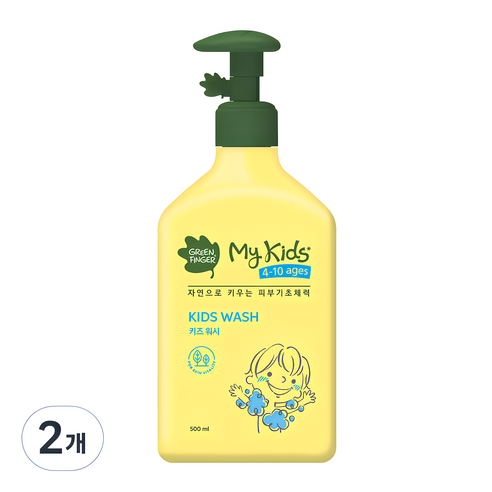 살림백서엉덩이클렌저 추천 상품그린핑거 마이키즈 워시 과일향, 500ml, 2개 제품 사진